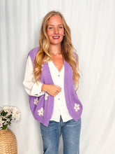 Afbeelding in Gallery-weergave laden, Knitted Flower Vest - lila
