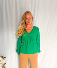 Afbeelding in Gallery-weergave laden, Celine Blouse - green
