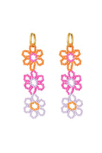Afbeelding in Gallery-weergave laden, Triple Flower Earrings - multi
