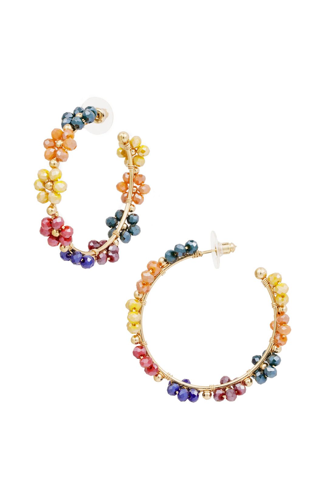 Flower Hoops - multicolor