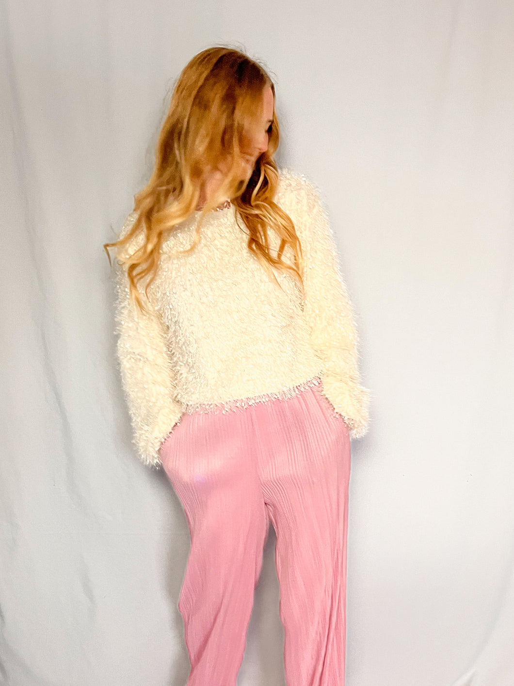 Fluffy Sweater - ivory