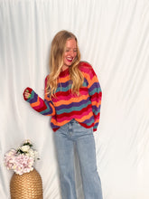 Afbeelding in Gallery-weergave laden, Funky Vibes Sweater - red
