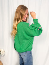 Afbeelding in Gallery-weergave laden, Cozy Heart Sweater - green/pink
