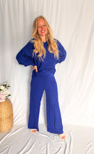 Afbeelding in Gallery-weergave laden, Comfy Knit Set - royal blue
