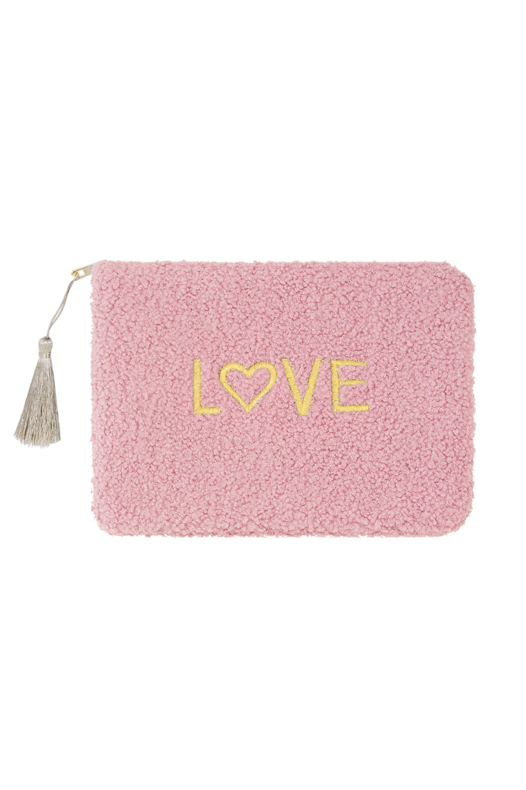 Love Teddy Make-Up Bag - pink