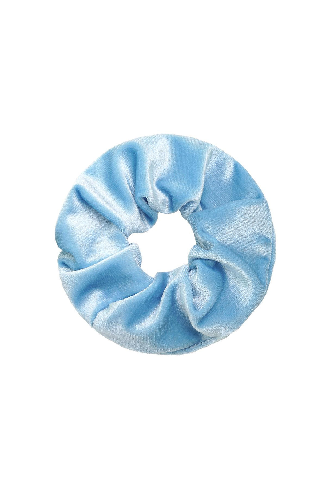 Velvet Scrunchie - blue