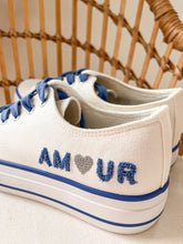 Afbeelding in Gallery-weergave laden, Amour Sneakers - white/blue
