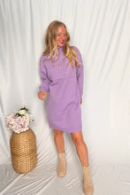 Afbeelding in Gallery-weergave laden, Button Up Sweater Dress - lila
