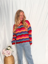 Afbeelding in Gallery-weergave laden, Funky Vibes Sweater - red
