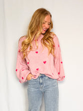 Afbeelding in Gallery-weergave laden, Cozy Heart Sweater - rose/fuchsia
