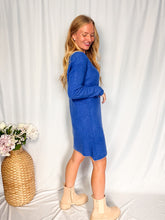 Afbeelding in Gallery-weergave laden, Sally Sweater Dress - blue
