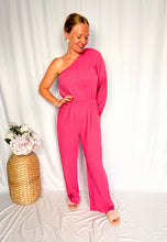 Afbeelding in Gallery-weergave laden, Assymetric Tetra Jumpsuit - pink
