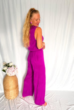 Afbeelding in Gallery-weergave laden, Textured Crop Top Set - purple
