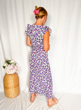 Afbeelding in Gallery-weergave laden, Sleeveless Floral Maxi Dress - purple

