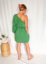 Afbeelding in Gallery-weergave laden, Assymetric Tetra Dress - green
