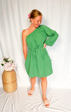 Afbeelding in Gallery-weergave laden, Assymetric Tetra Dress - green
