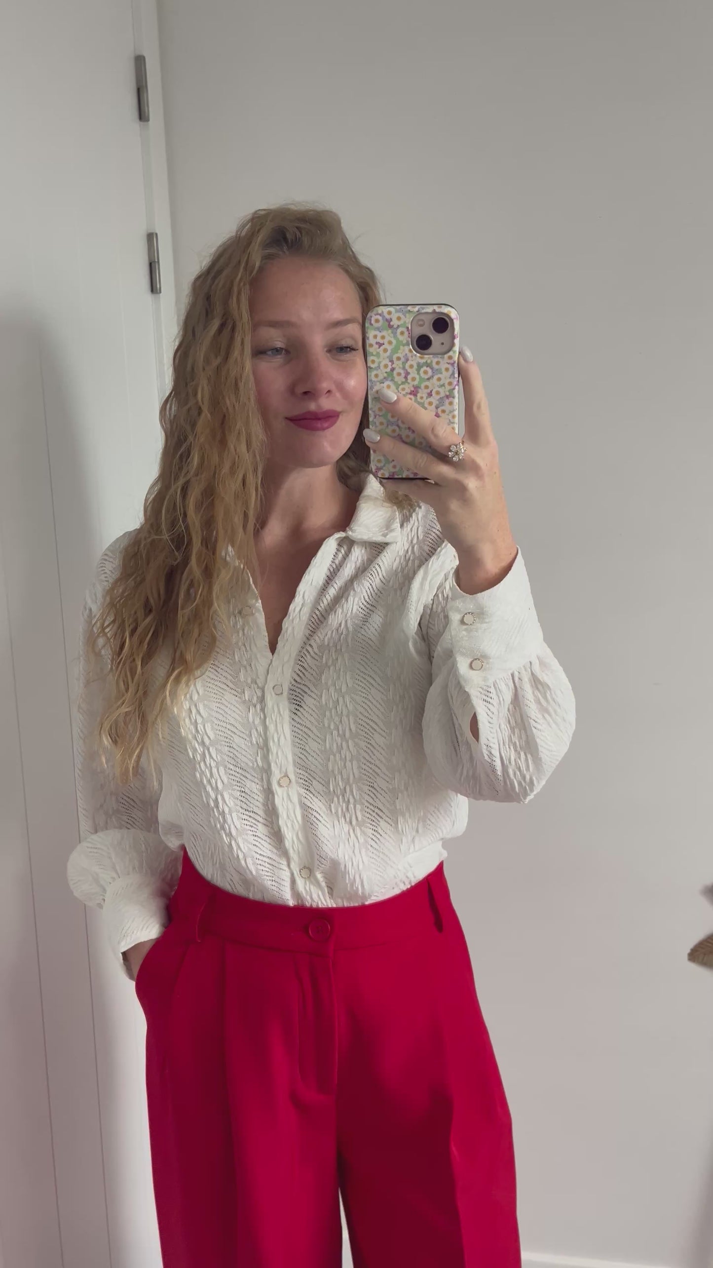 Go With The Flow Blouse - white