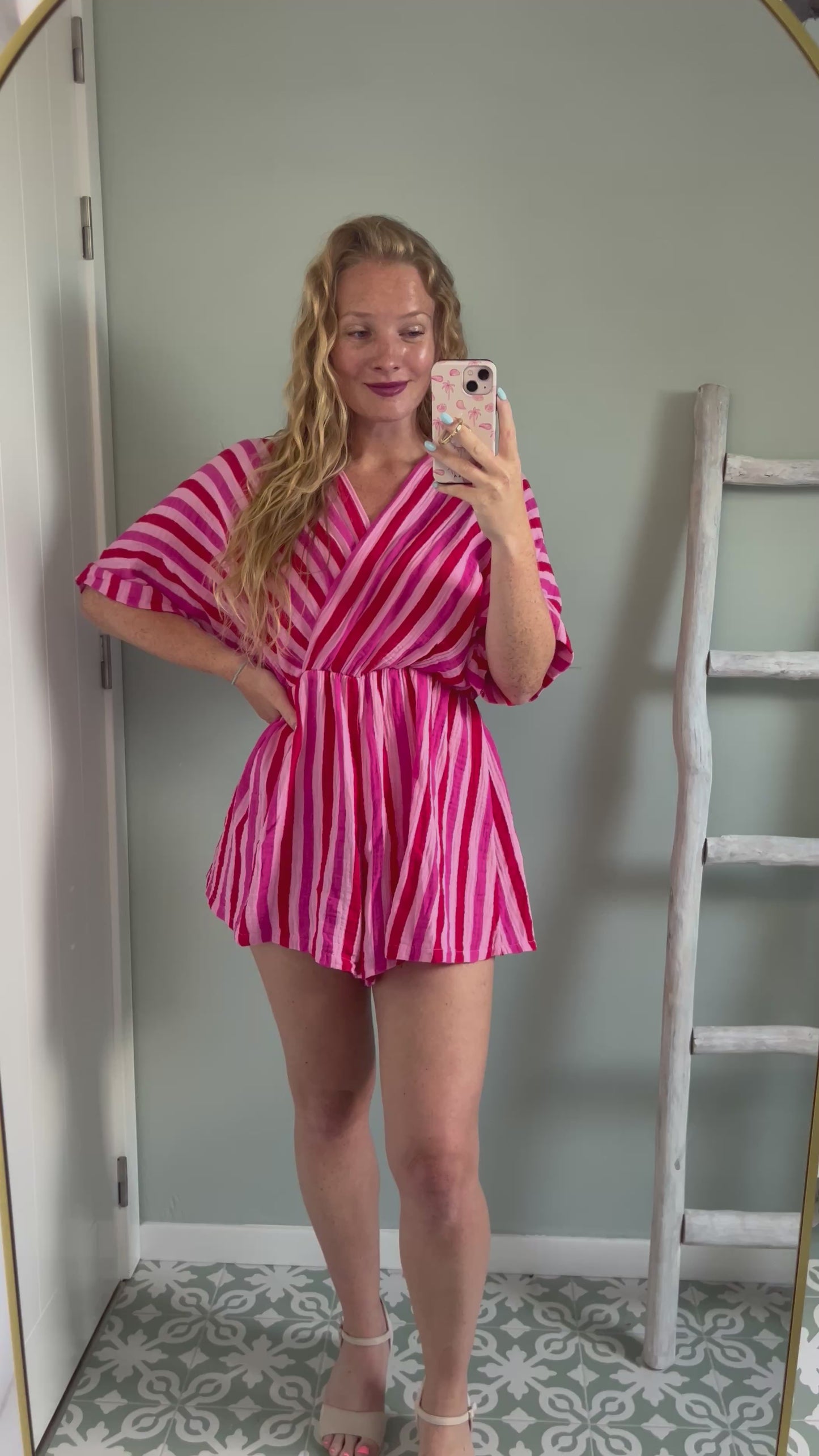 Color Pop Playsuit - red/pink