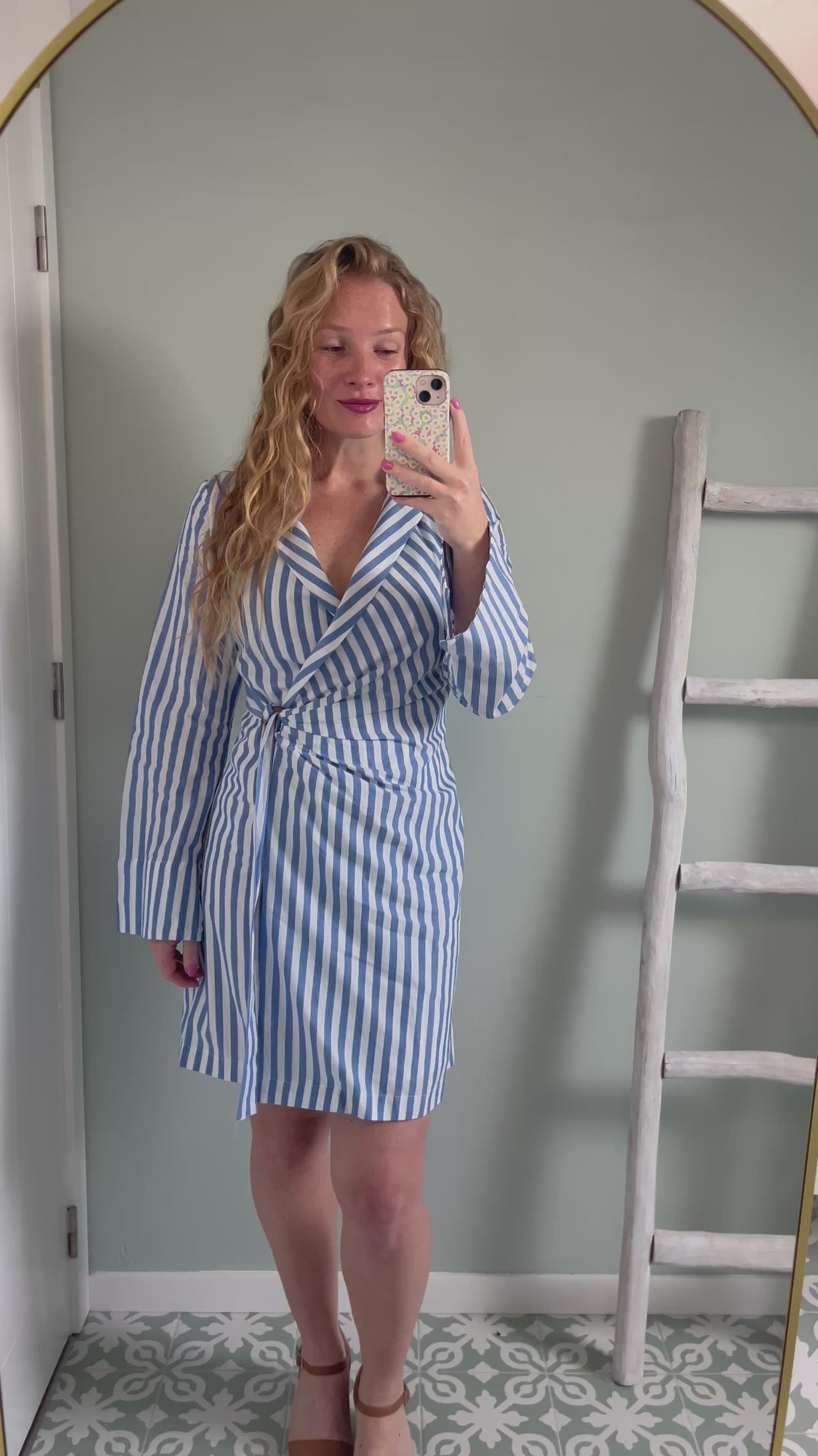 Rivièra Wrap Dress - blue