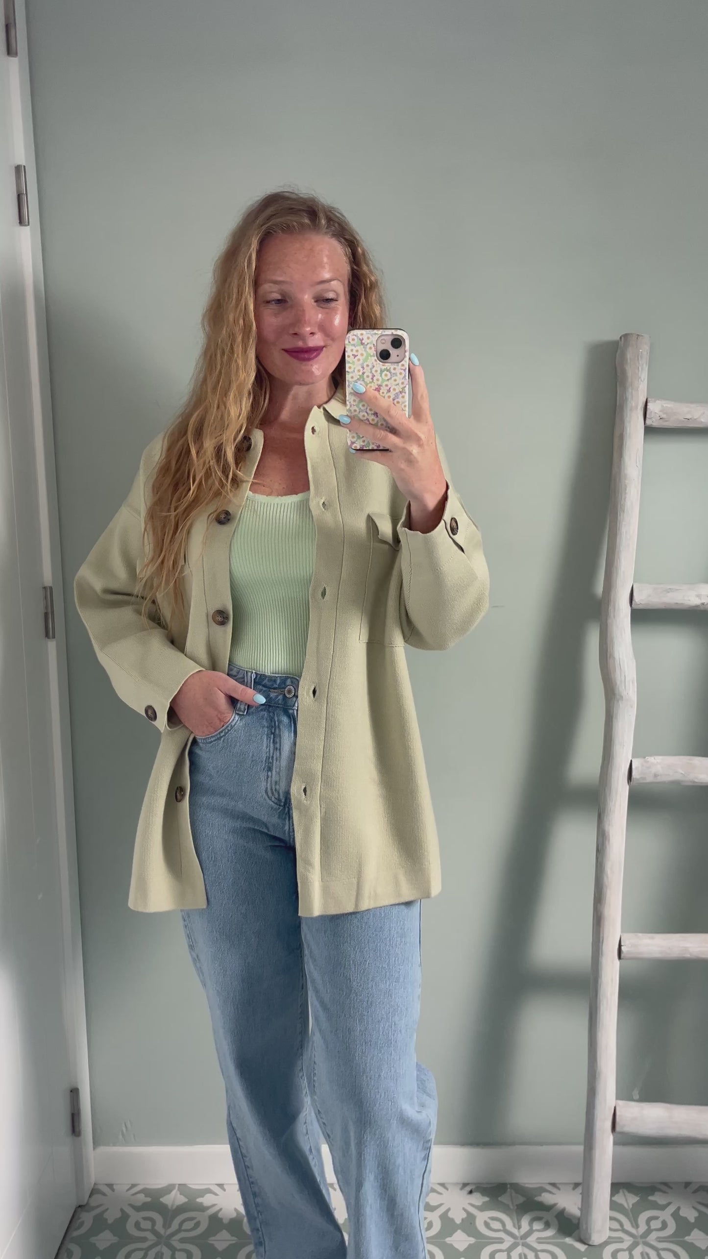Knit Overshirt - green