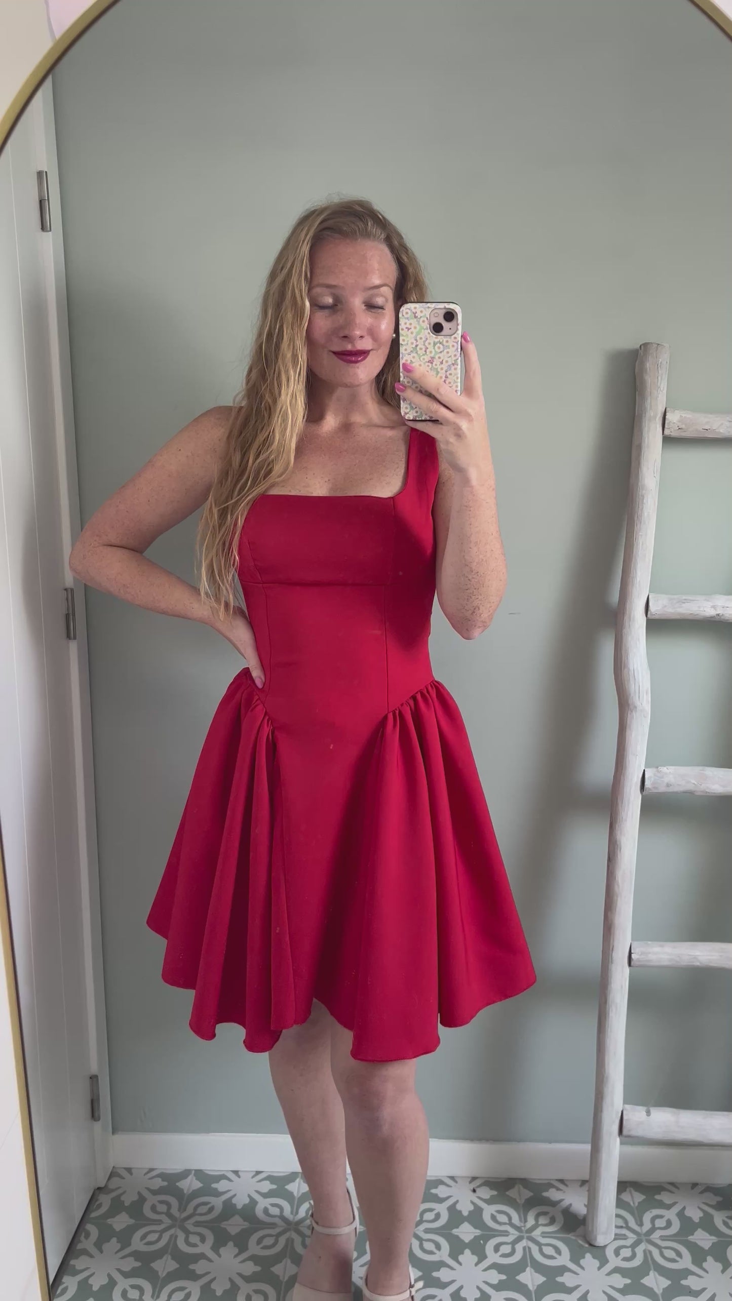 Valentina Dress - red