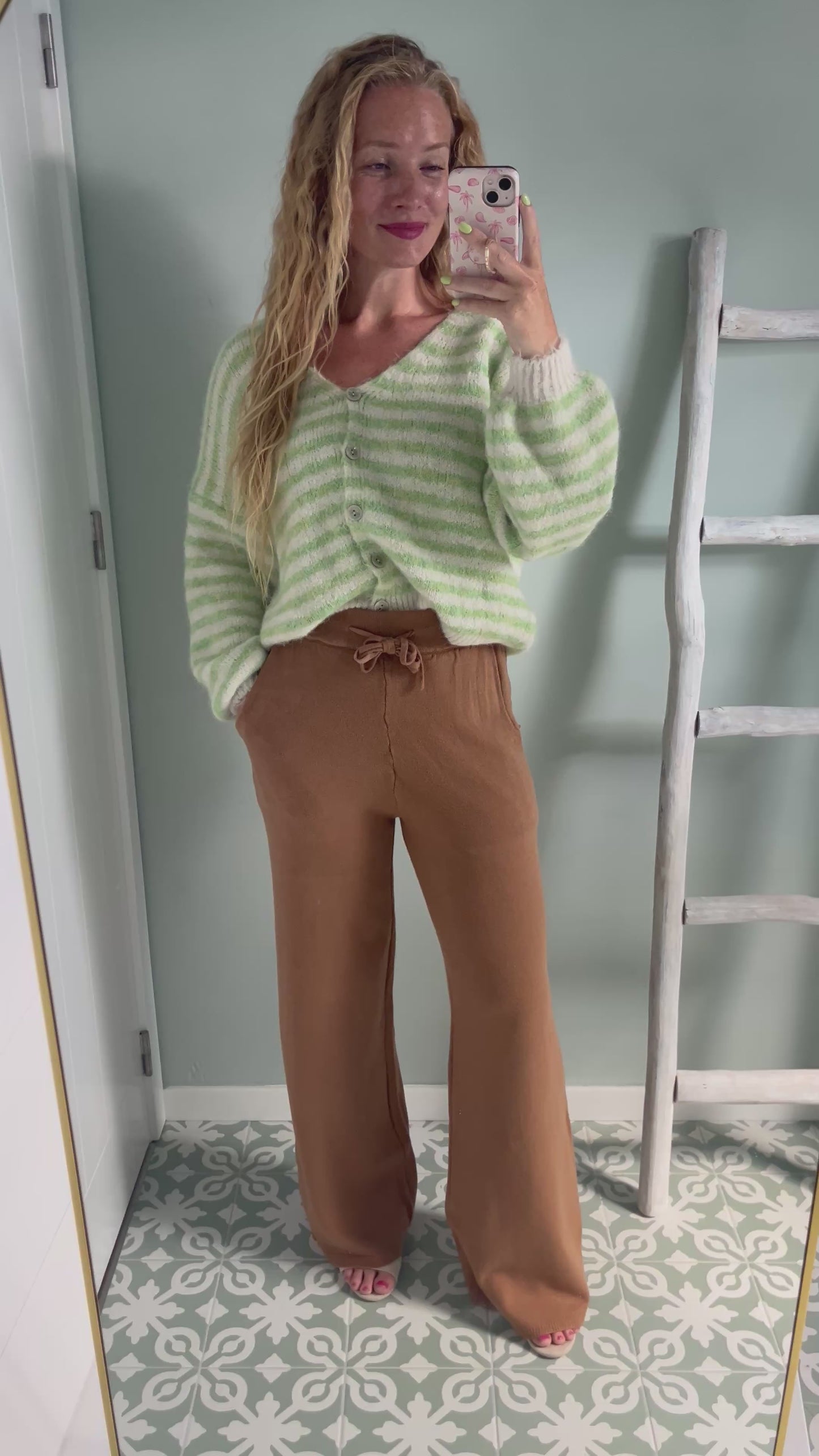 Comfy Knit Pants - camel